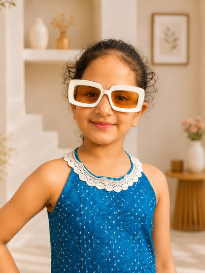 Teal Blue ColouredBandhej halter neck kurti with Farshi salwar
