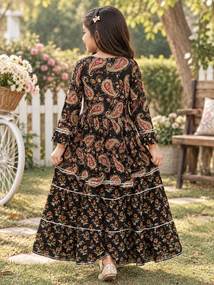 Block Print Black Colour Lehenga Choli