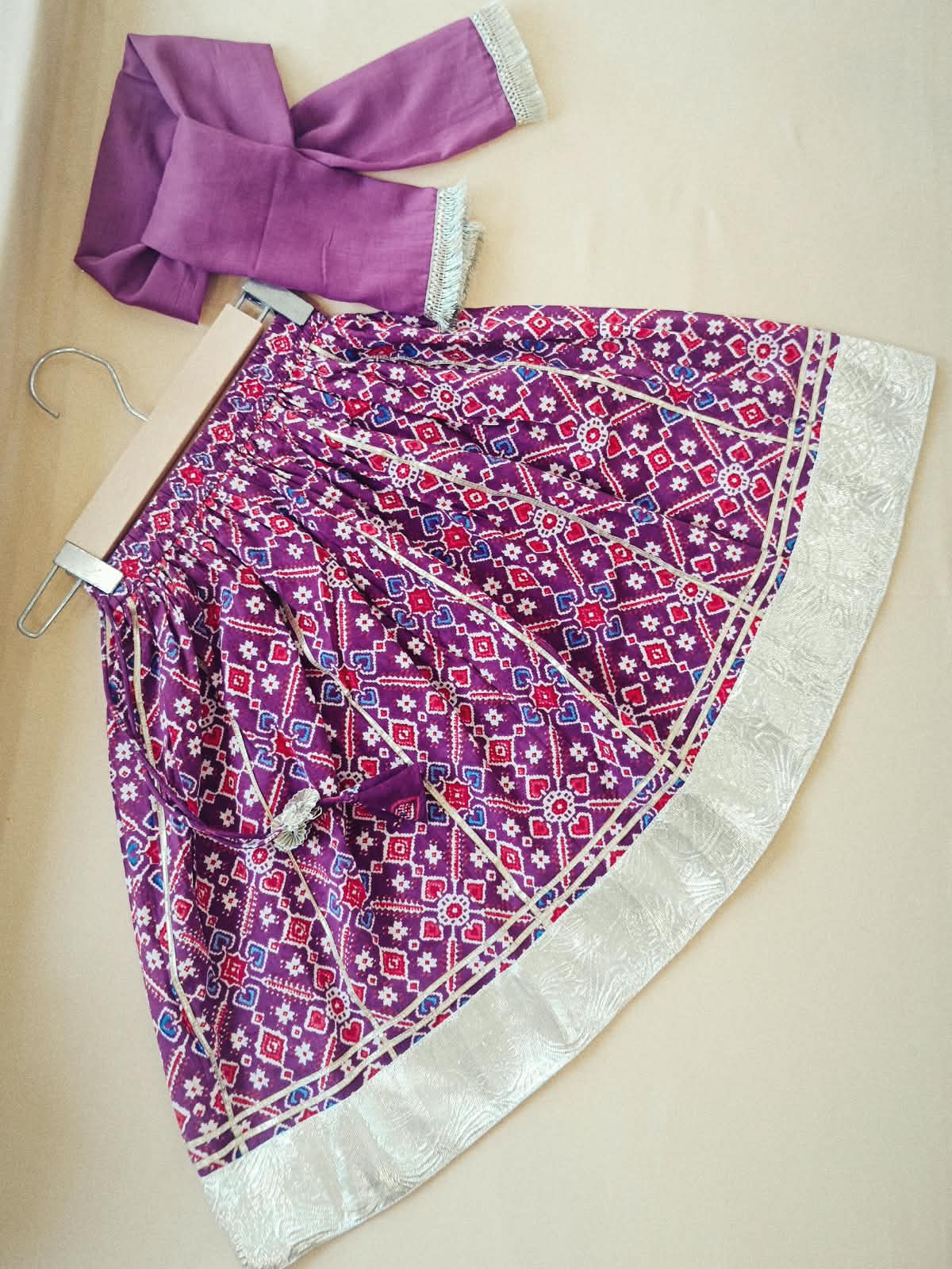 COTTON PATOLA LEHENGA WITH KURTI KANCHALI TOP DESIGN
