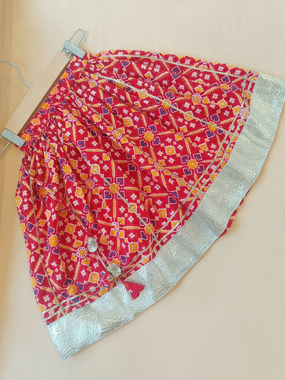 COTTON PATOLA LEHENGA WITH KURTI KANCHALI TOP DESIGN