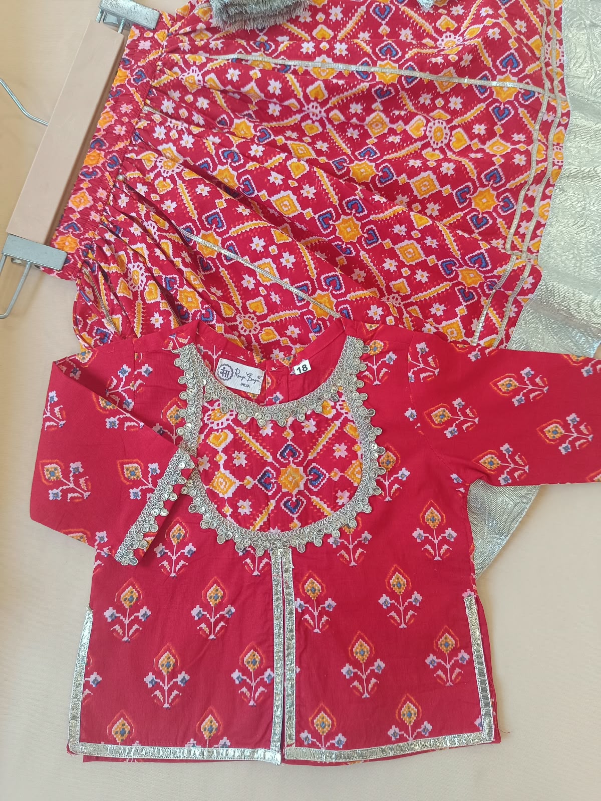 COTTON PATOLA LEHENGA WITH KURTI KANCHALI TOP DESIGN