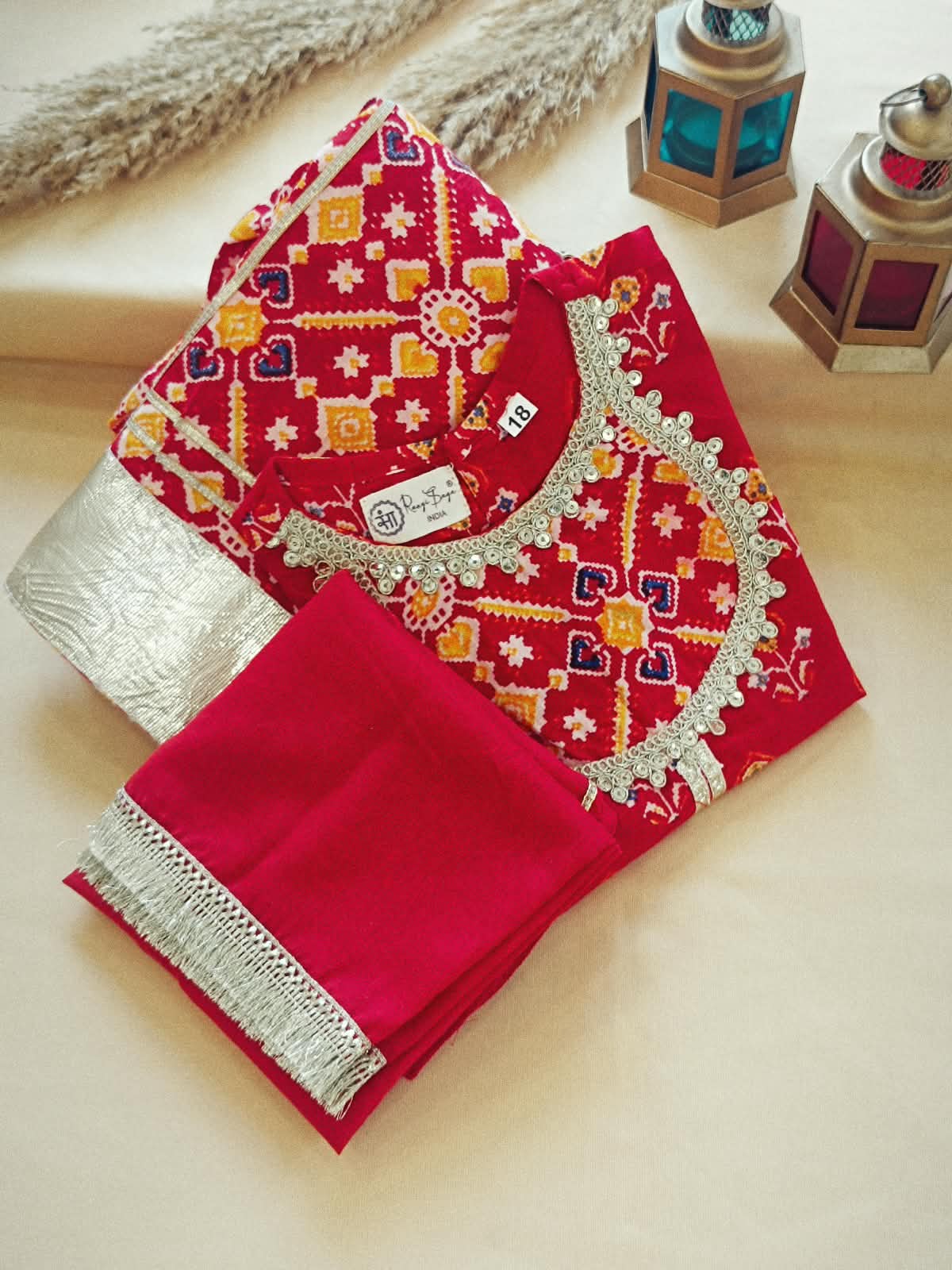 COTTON PATOLA LEHENGA WITH KURTI KANCHALI TOP DESIGN