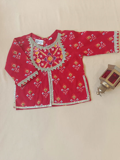 COTTON PATOLA LEHENGA WITH KURTI KANCHALI TOP DESIGN