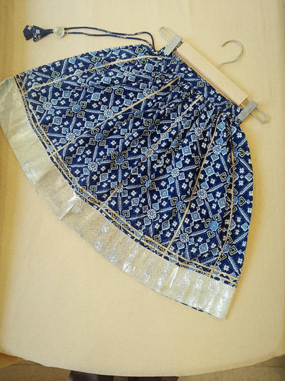 COTTON PATOLA LEHENGA WITH KURTI KANCHALI TOP DESIGN