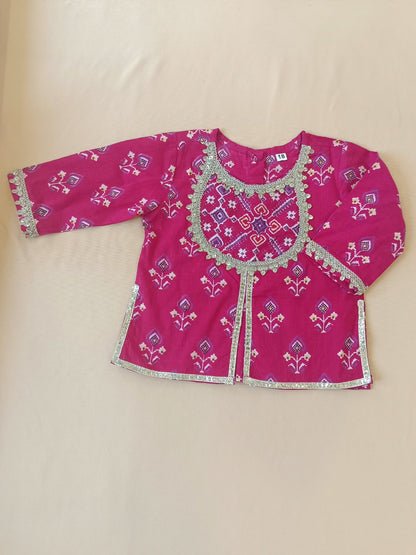 COTTON PATOLA LEHENGA WITH KURTI KANCHALI TOP DESIGN
