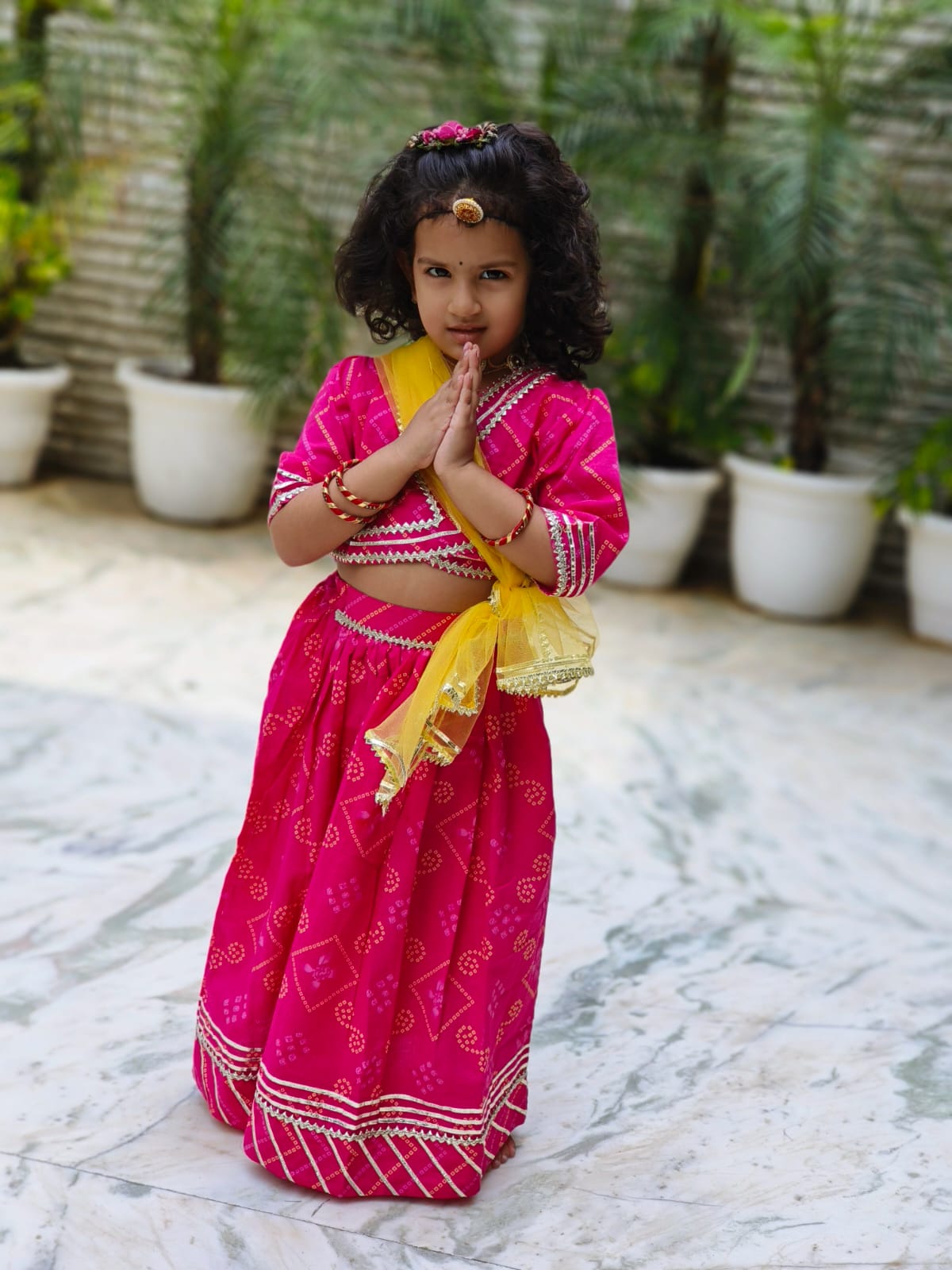 Bandhej Print Blue Coloured Lehnga Choli