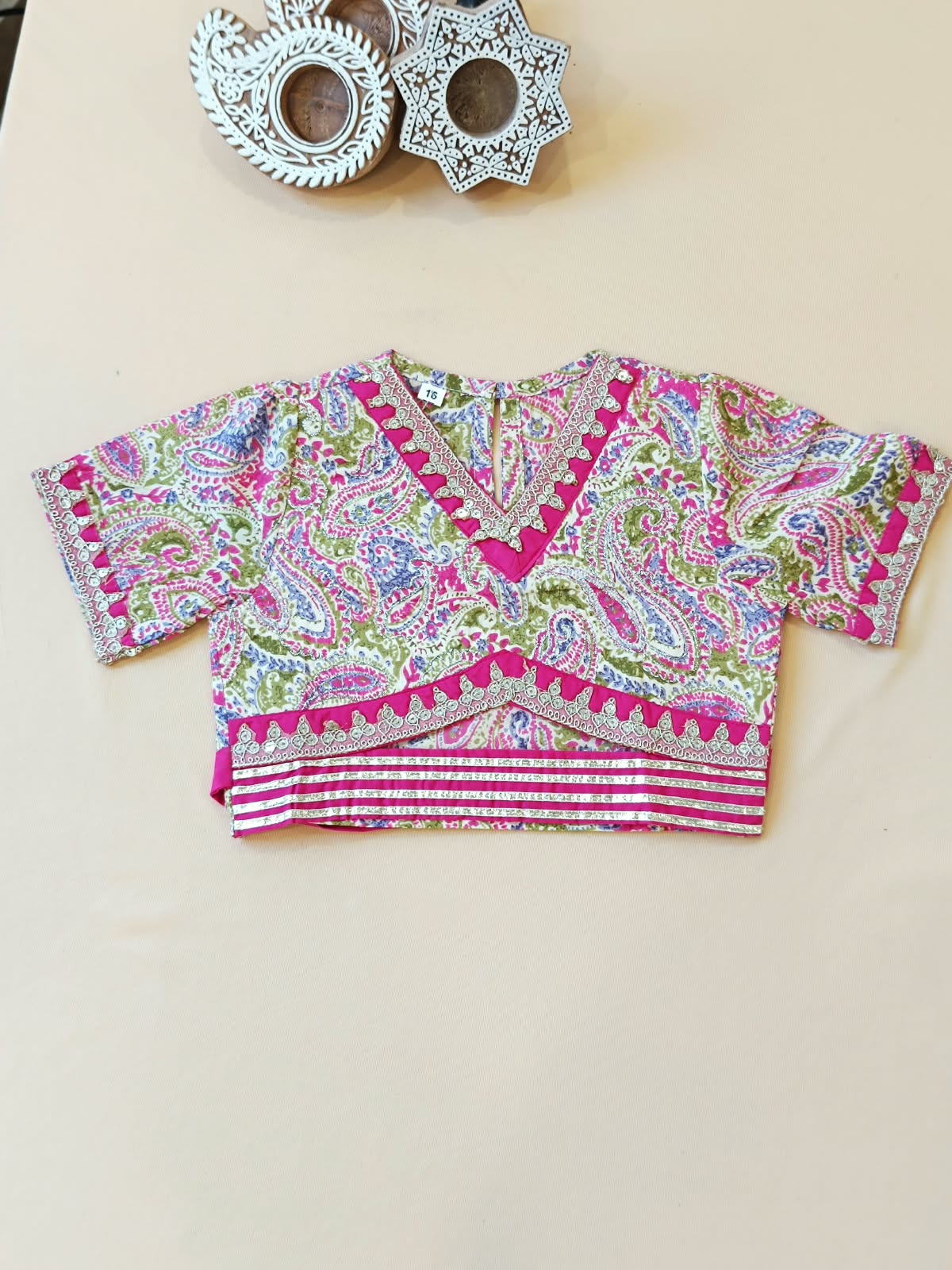 Paisley Printed Pink Coloured  Lehenga Choli