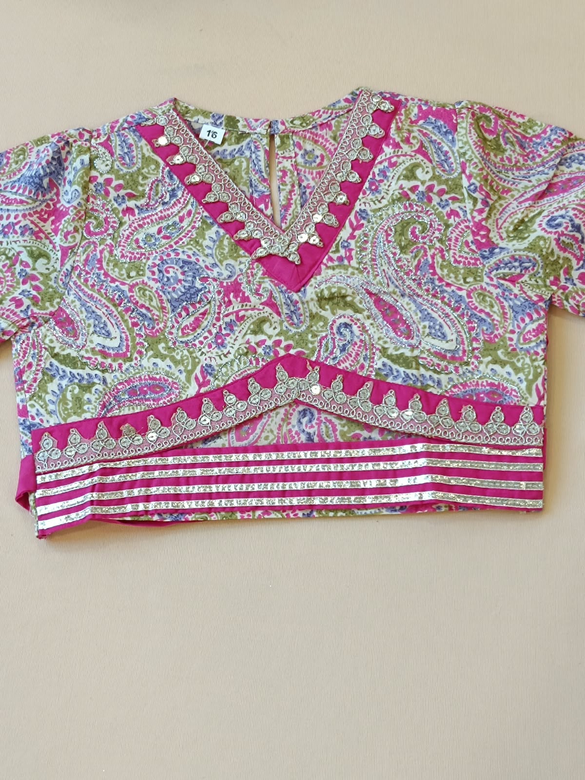 Paisley Printed Pink Coloured  Lehenga Choli