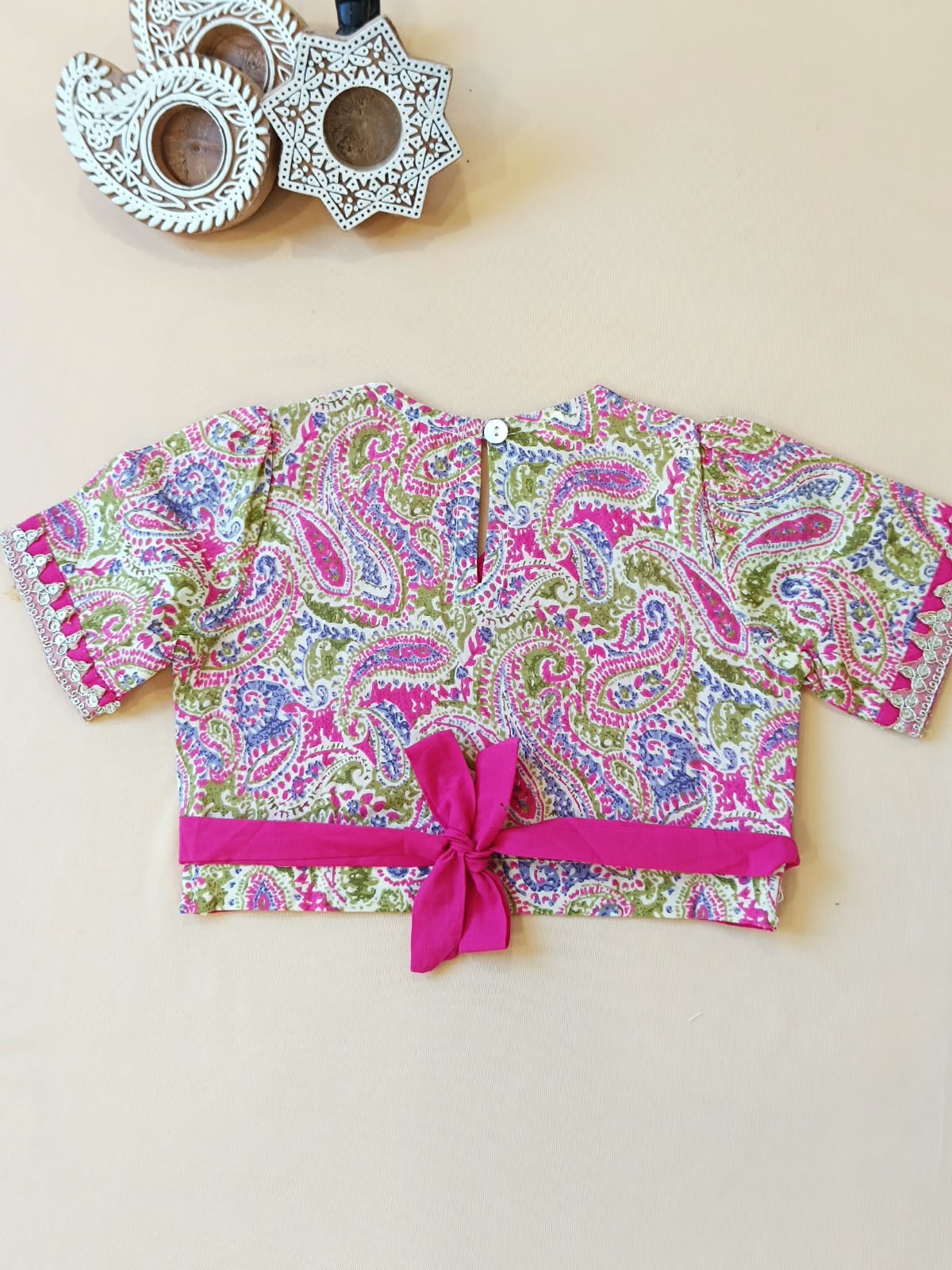 Paisley Printed Pink Coloured  Lehenga Choli