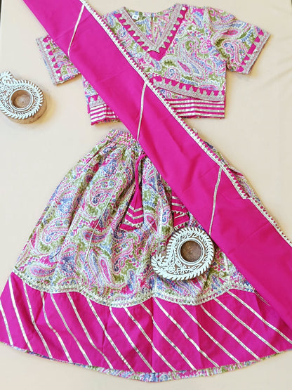 Paisley Printed Pink Coloured  Lehenga Choli