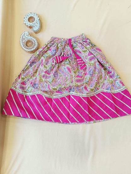 Paisley Printed Pink Coloured  Lehenga Choli