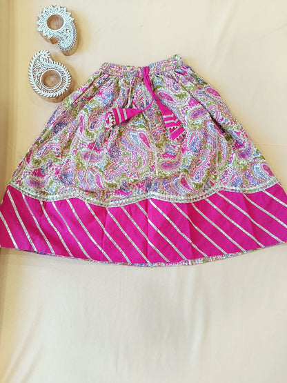 Paisley Printed Pink Coloured  Lehenga Choli
