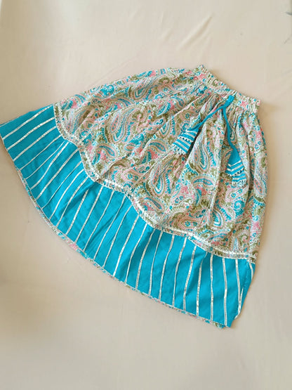Paisley Printed Blue Coloured  Lehenga Choli