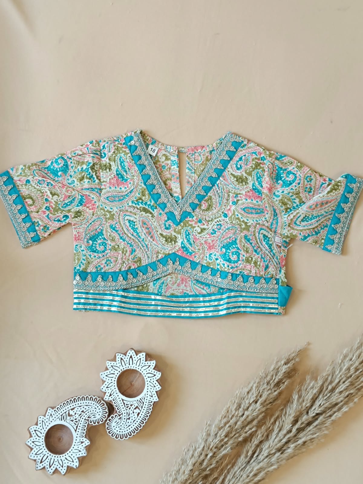 Paisley Printed Blue Coloured  Lehenga Choli