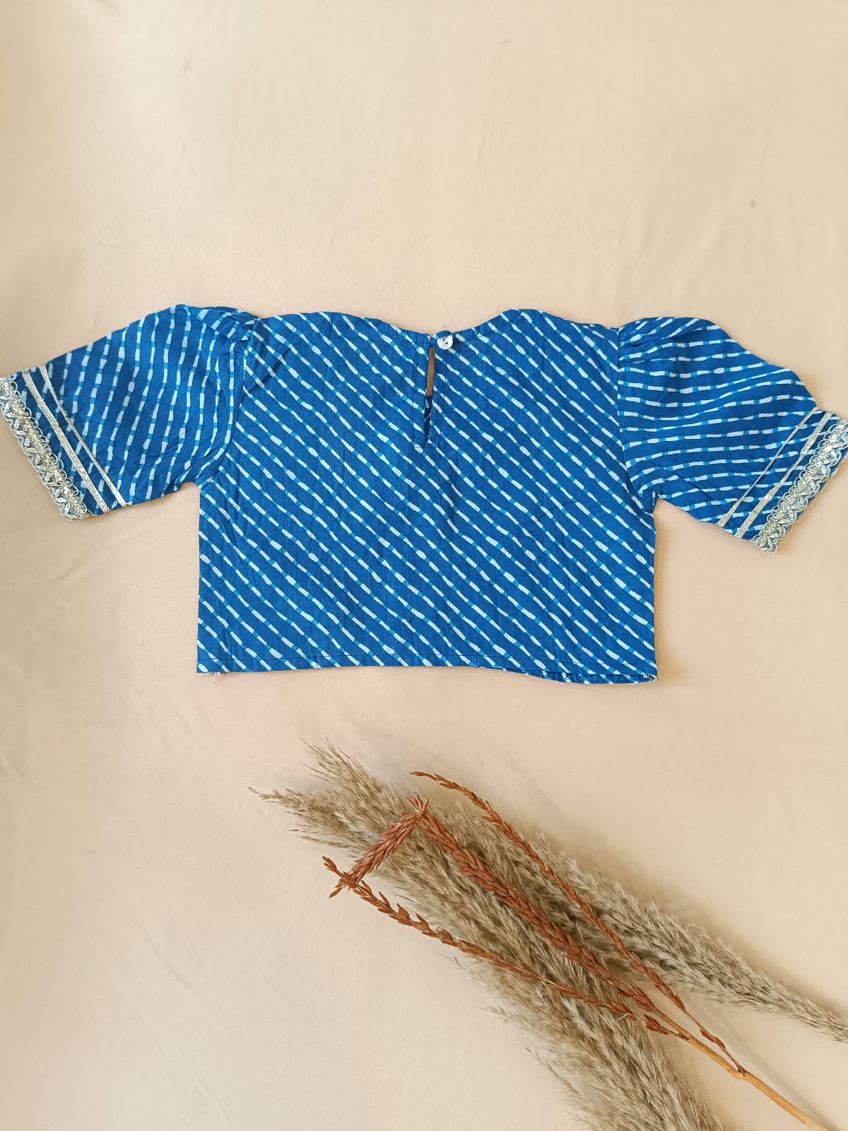 Block Print Blue Colour Lehenga Choli