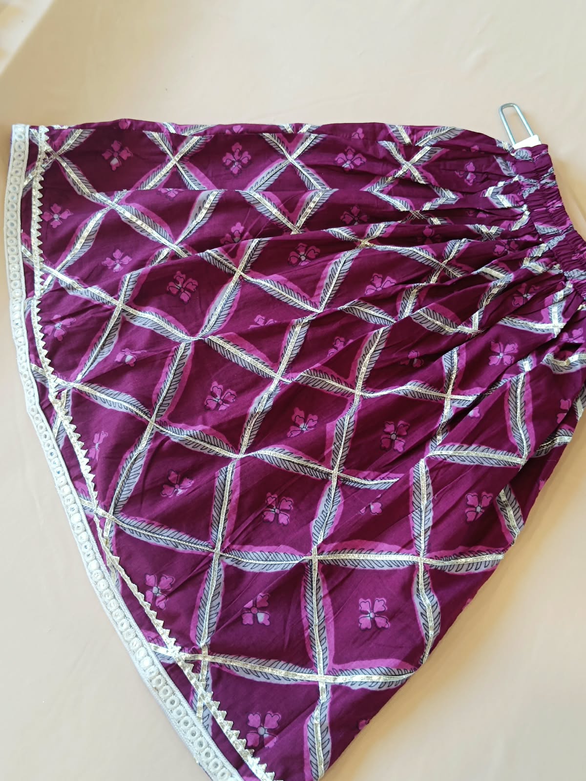 Jaal Buta Print wine Colour lehenga Choli