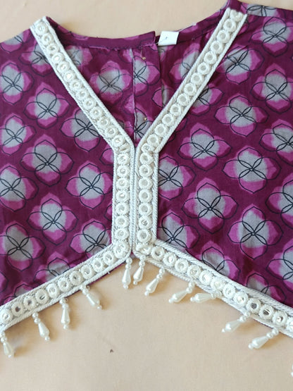 Jaal Buta Print wine Colour lehenga Choli