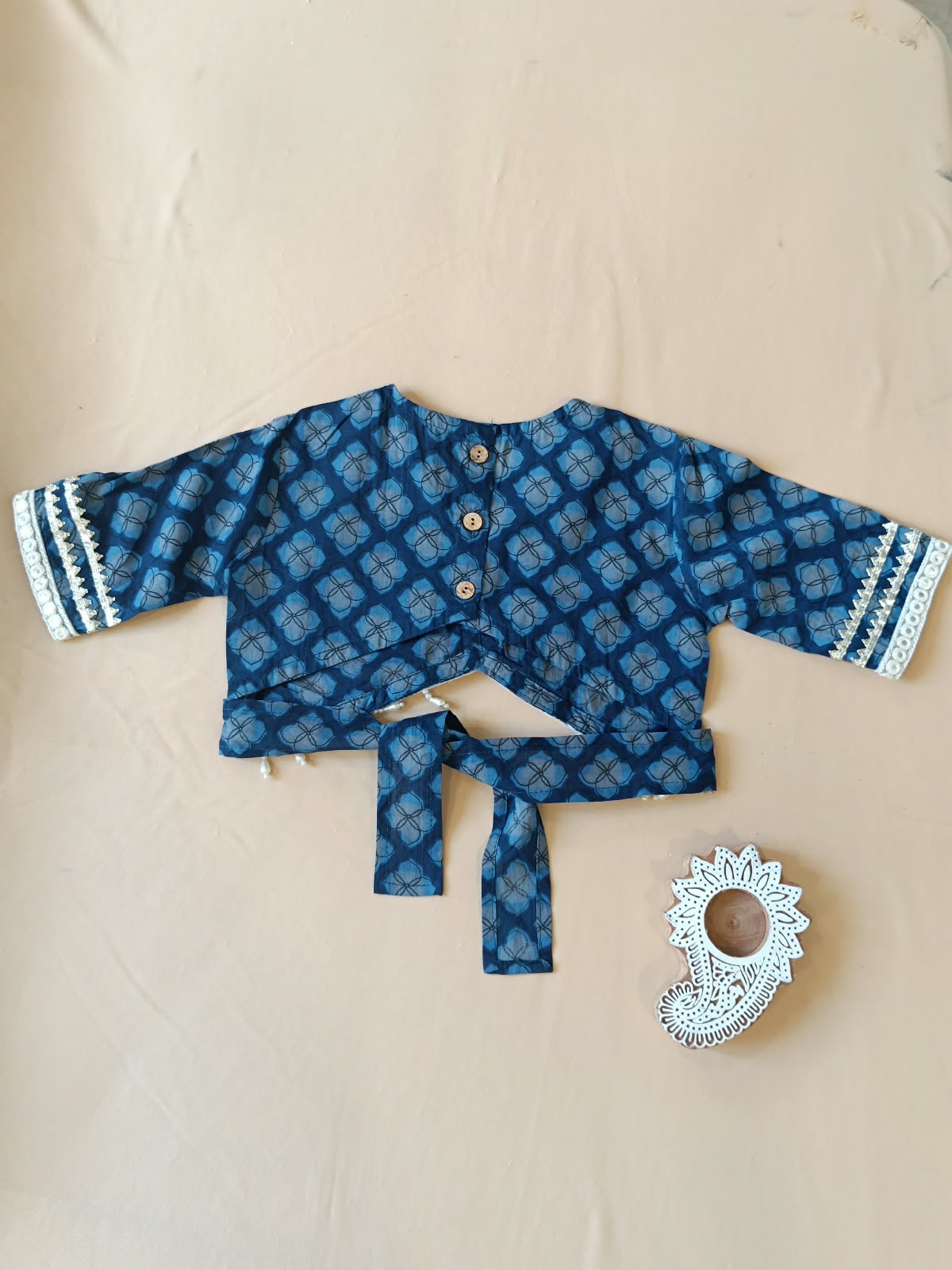 Jaal Butta Print Blue Coloured Lehnga Choli