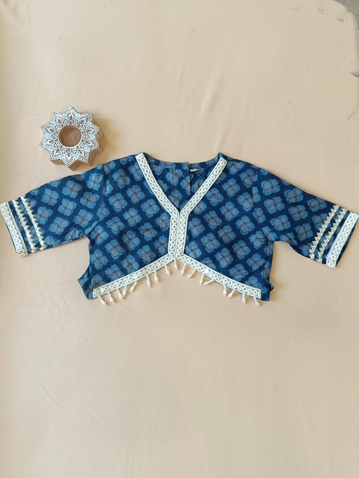 Jaal Butta Print Blue Coloured Lehnga Choli